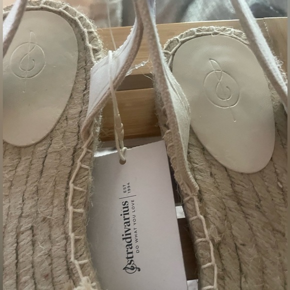 Women's Silver and Cream (Euro 39/US 8) Summer Boho Espadrille Rope Sandals - Picture 8 of 11